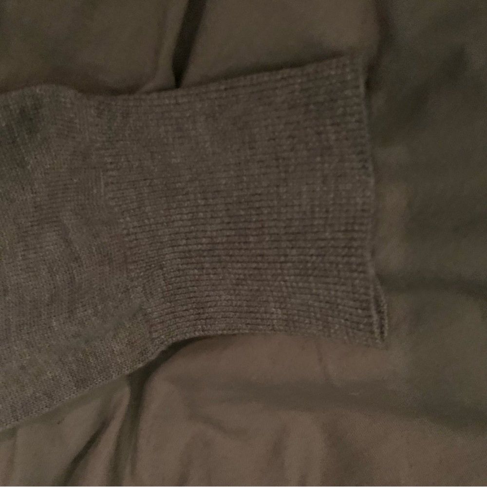 NWOT Loft Stunning Gray Cardigan with Jeweled Bow Accent Sz XL - Picture 12 of 16